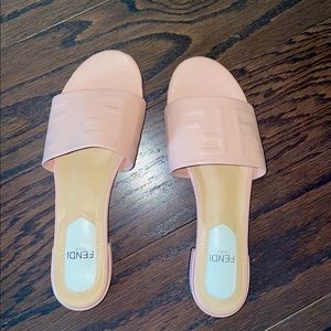 Blush Fendi Slippers